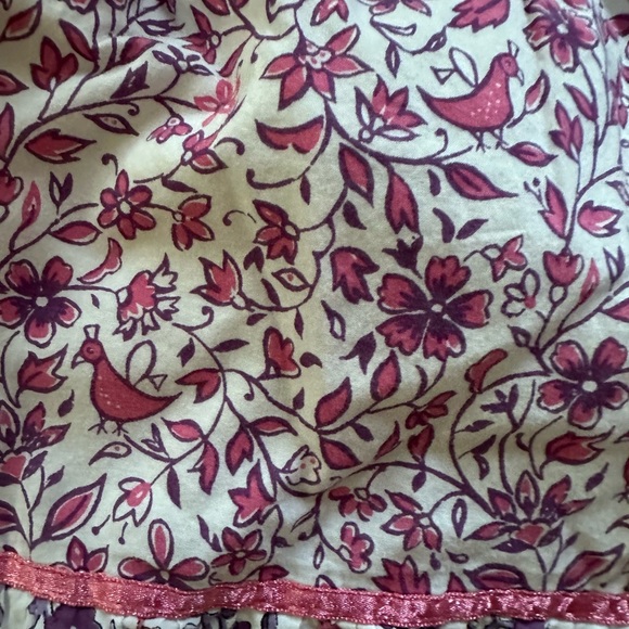 Pink, white, purple floral ruffle skirt - Picture 7 of 9